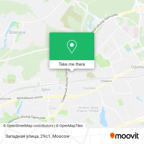 Западная улица, 29с1 map