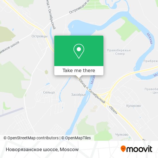 Новорязанское шоссе map