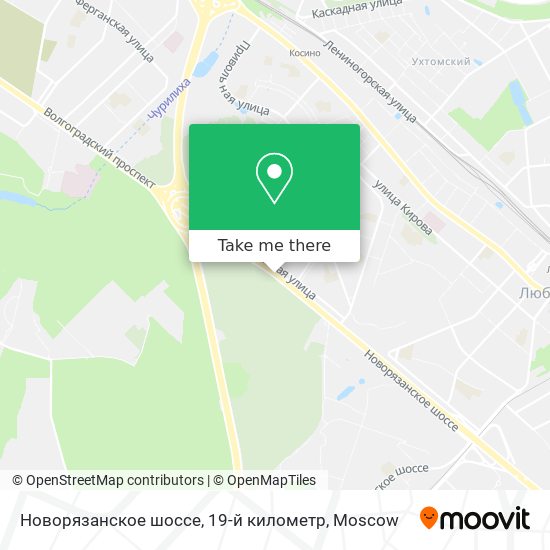 Новорязанское шоссе, 19-й километр map