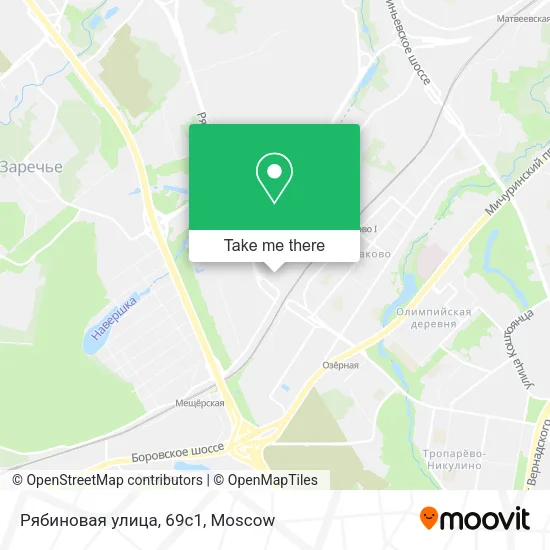 Рябиновая улица, 69с1 map