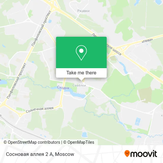 Сосновая аллея 2 А map
