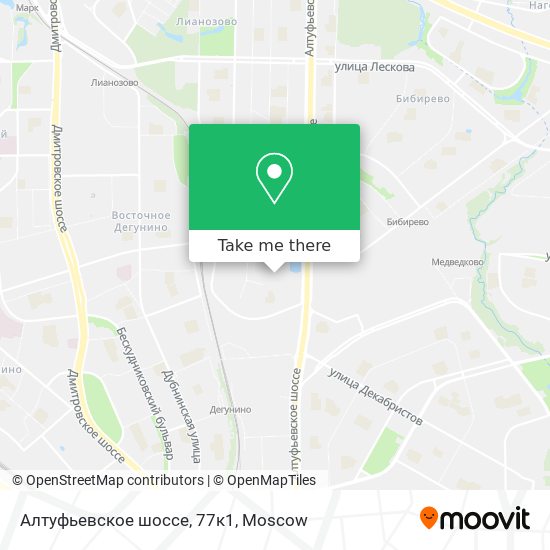 Алтуфьевское шоссе, 77к1 map