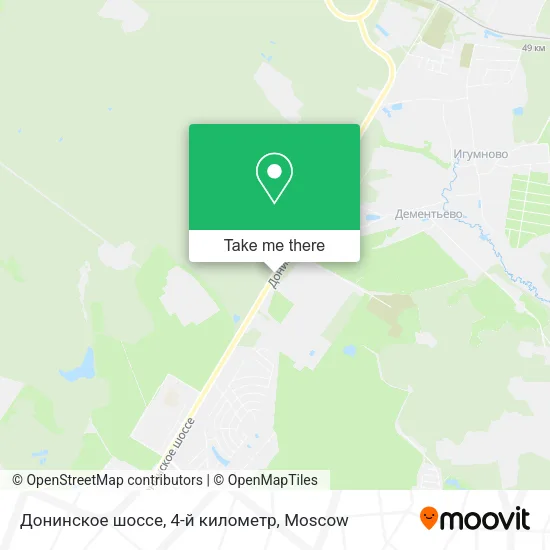 Донинское шоссе, 4-й километр map