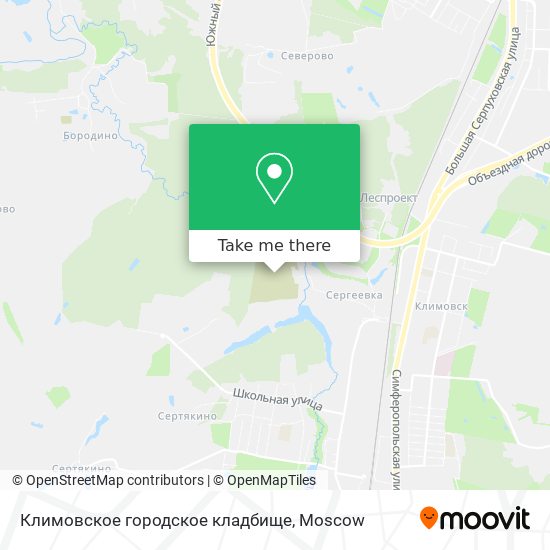 Климовское городское кладбище map