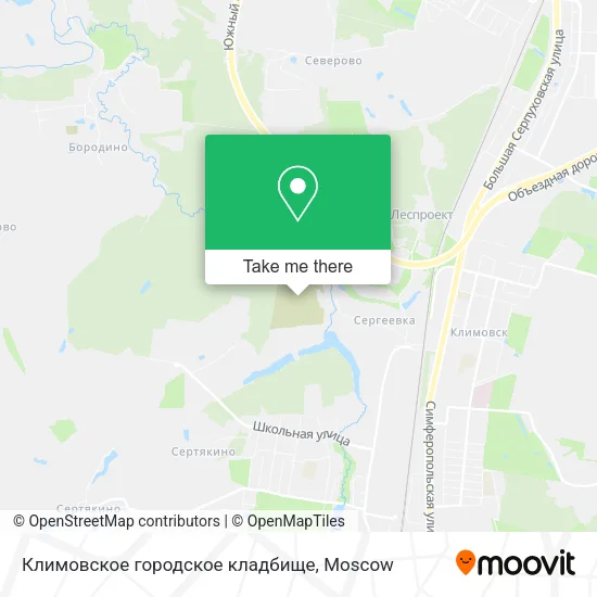 Климовское городское кладбище map