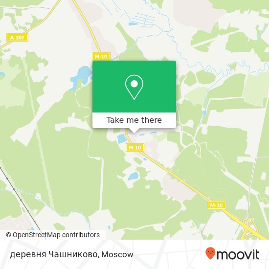 деревня Чашниково map