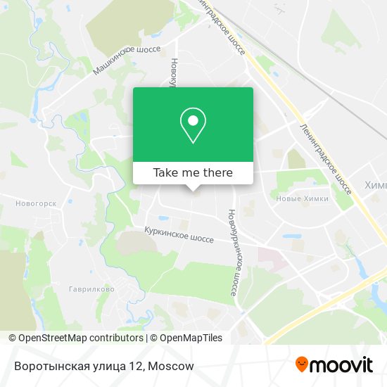 Воротынская улица 12 map