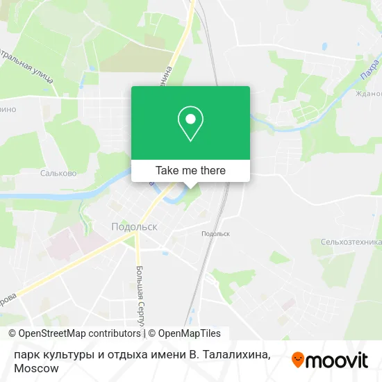 парк культуры и отдыха имени В. Талалихина map