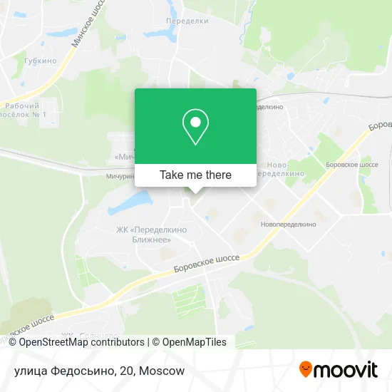 улица Федосьино, 20 map