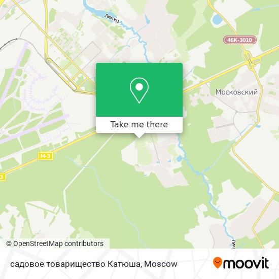 садовое товарищество Катюша map