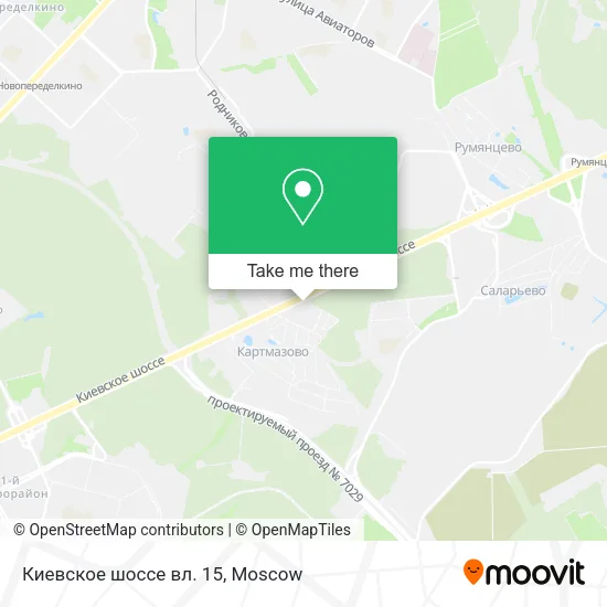 Киевское шоссе вл. 15 map