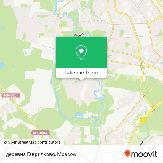 деревня Гаврилково map