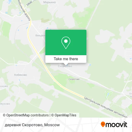 деревня Скоротово map