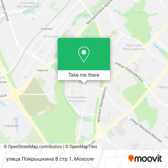 улица Покрышкина 8 стр.1 map