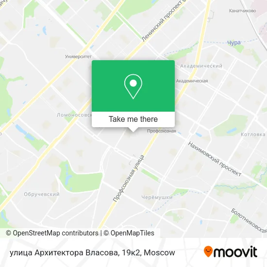 улица Архитектора Власова, 19к2 map
