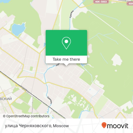 улица Черняховского map