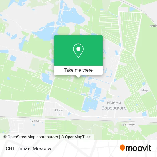СНТ Сплав map