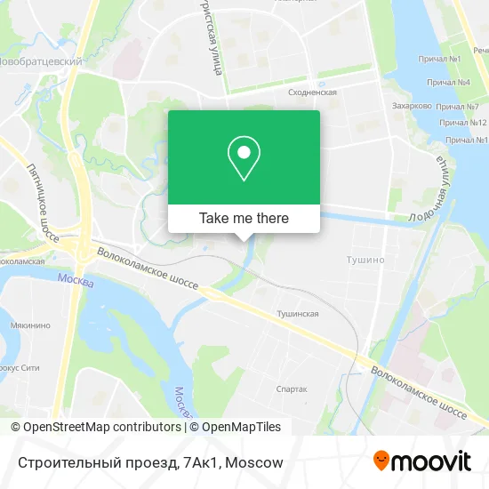 Строительный проезд, 7Ак1 map