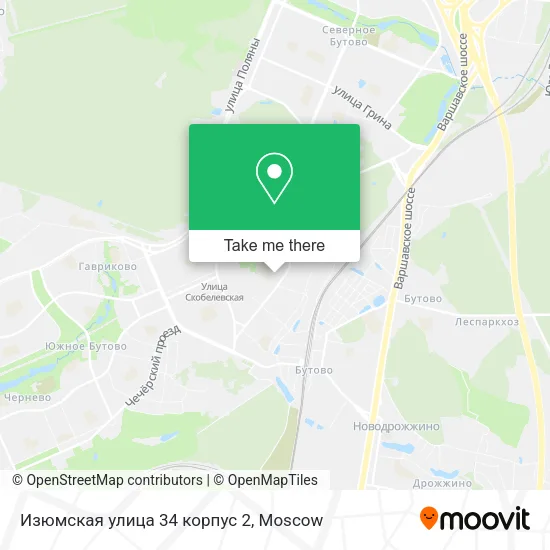Изюмская улица 34 корпус 2 map