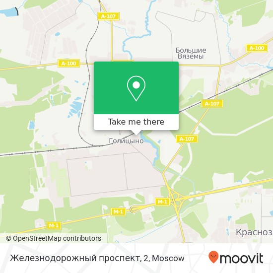 Железнодорожный проспект, 2 map