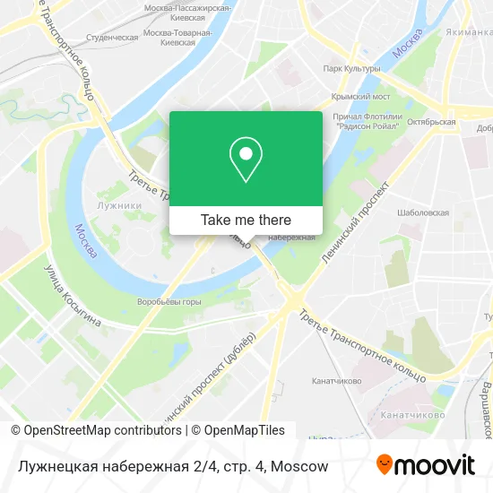 Лужнецкая набережная 2 / 4, стр. 4 map