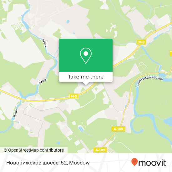 Новорижское шоссе, 52 map