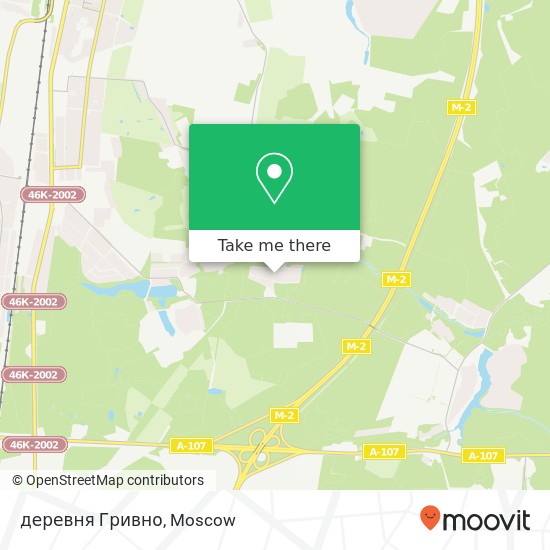 деревня Гривно map