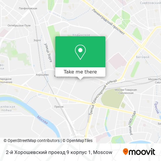 2-й Хорошевский проезд 9 корпус 1 map