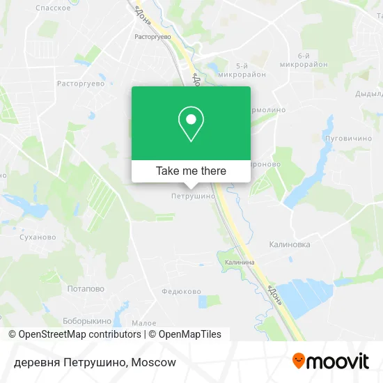 деревня Петрушино map