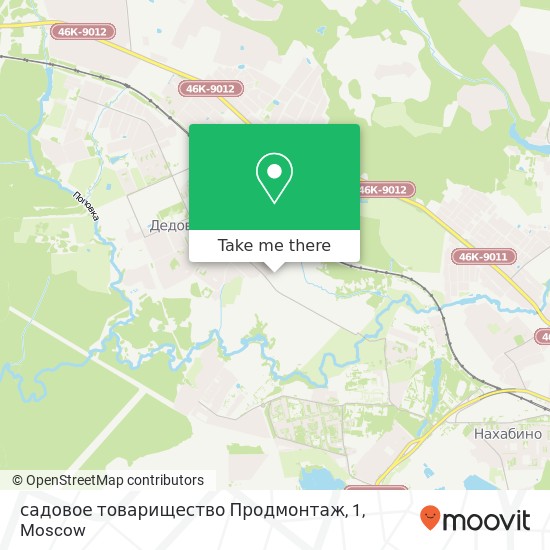 садовое товарищество Продмонтаж, 1 map