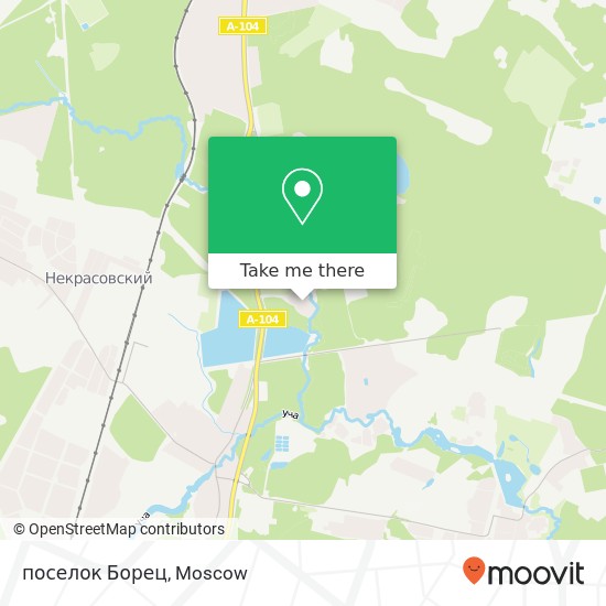 поселок Борец map