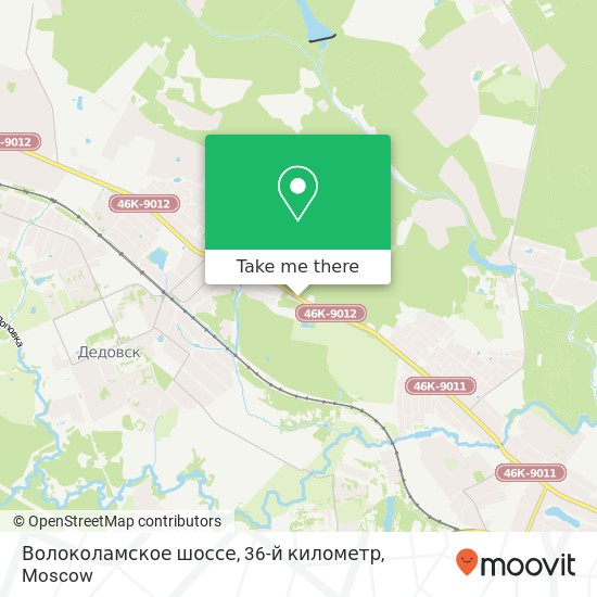 Волоколамское шоссе, 36-й километр map