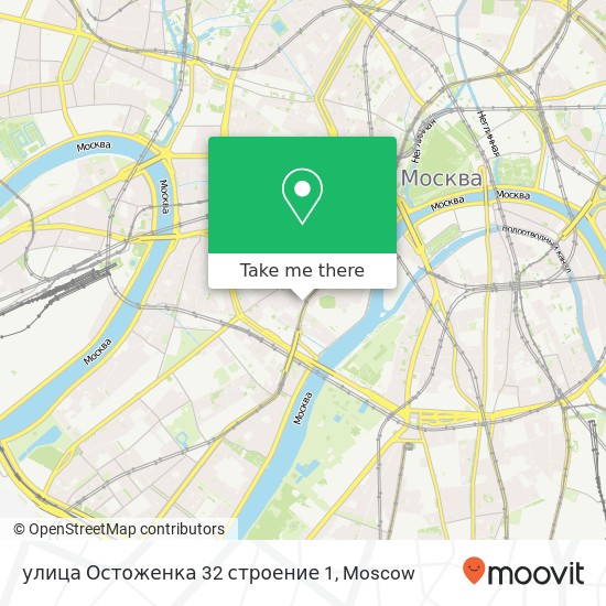 улица Остоженка 32 строение 1 map