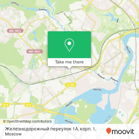 Железнодорожный переулок 1А, корп. 1 map