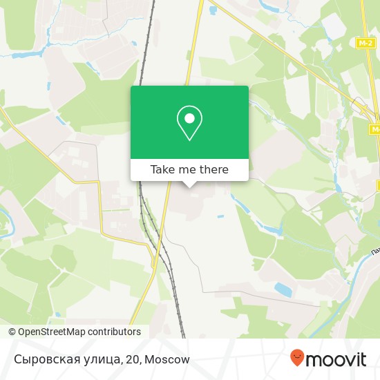 Сыровская улица, 20 map