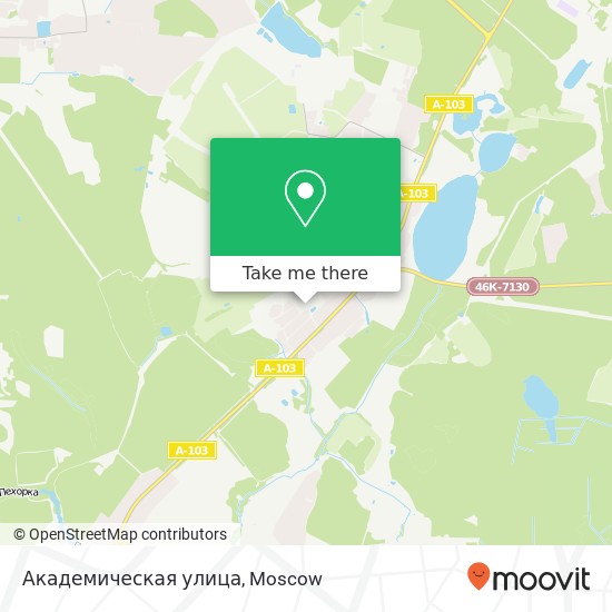 Академическая улица map