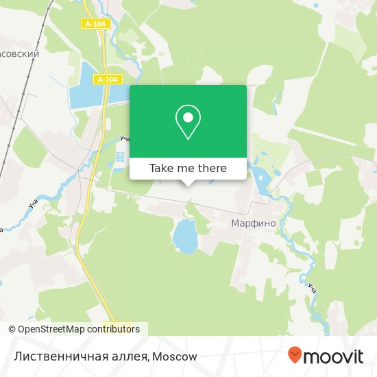 Лиственничная аллея map