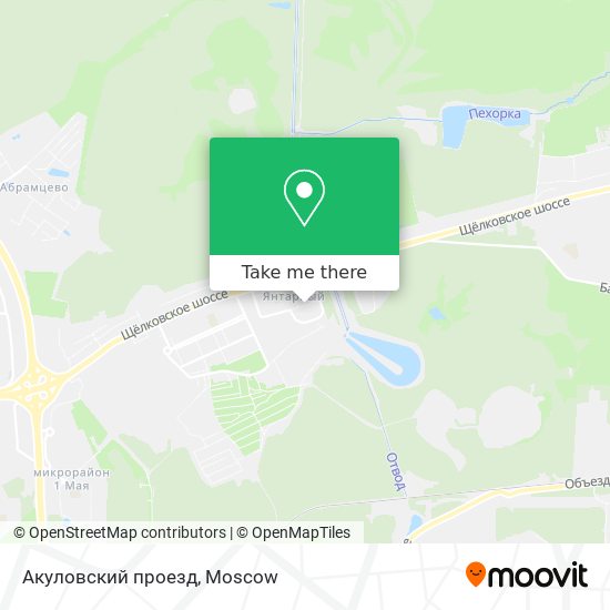 Акуловский проезд map