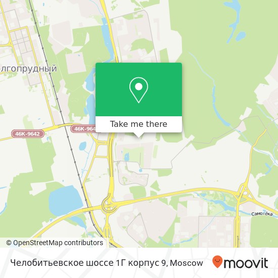 Челобитьевское шоссе 1Г корпус 9 map