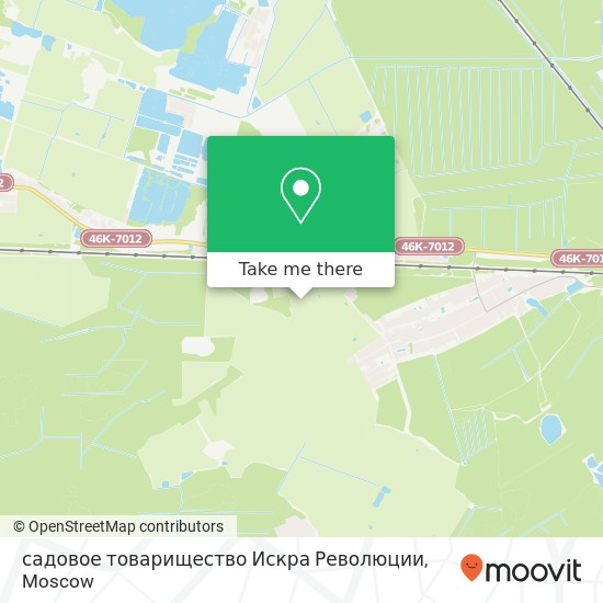 садовое товарищество Искра Революции map