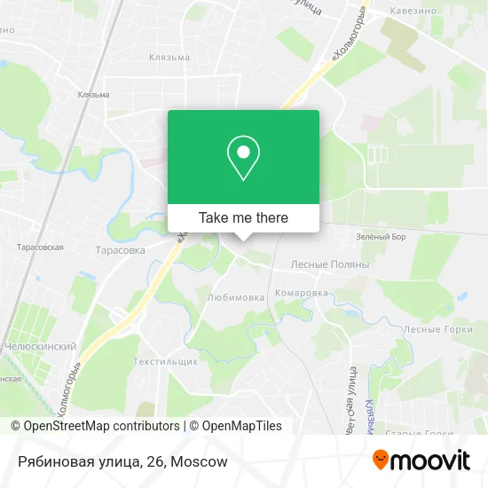 Рябиновая улица, 26 map
