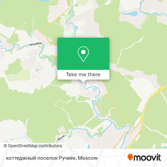 коттеджный поселок Ручеёк map