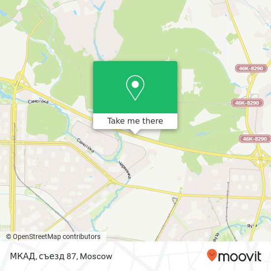 МКАД, съезд 87 map