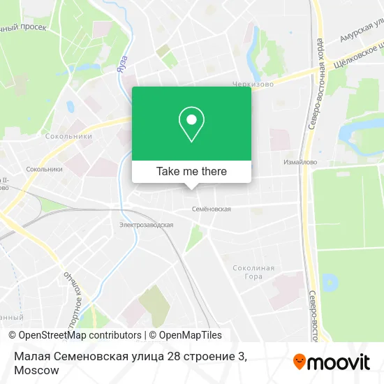 Малая Семеновская улица 28 строение 3 map