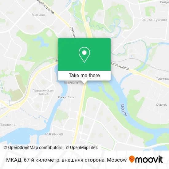 МКАД, 67-й километр, внешняя сторона map