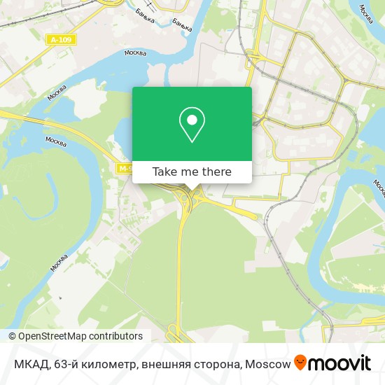 МКАД, 63-й километр, внешняя сторона map