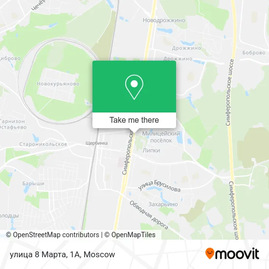 улица 8 Марта, 1А map