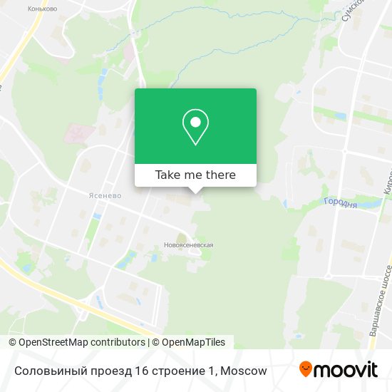 Соловьиный проезд 16 строение 1 map