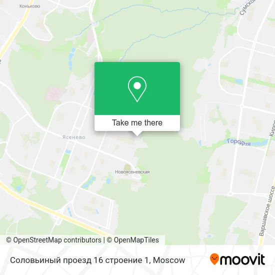 Соловьиный проезд 16 строение 1 map