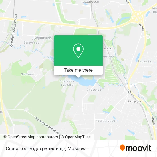 Спасское водохранилище map